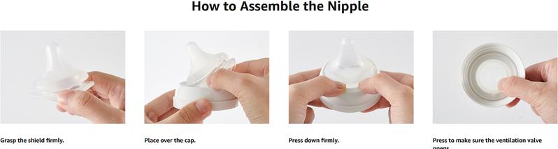 Pigeon Silicone Nipple with Latch-On Line, Nurture & Nest, Natural Feel, 3 Counts, 0+ Months, 1+ Months, 3+ Months, 6+ Months, 9+ Months,