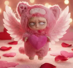 Grumpipi My Sassy Love Limited Valentine's Day Hanging Card with Heart-Shaped Mini Pillow, Quirky Romantic Gift & Cute Couples Decor