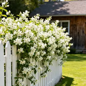 100 Pcs Non-GMO Climbing Silver Jasmine Flower Seeds - Fragrant Evergreen Plant for US Gardens, Balconies & Homes | Four Seasons Growing, Easy to Plant Flower Seeds for Outdoor/Indoor Decoration