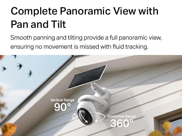 TP-Link & Tapo C660 KiT 4K Solar Security｜360° AI Tracking｜Starlight Color Night Vision｜Free Local Storage｜No Wires