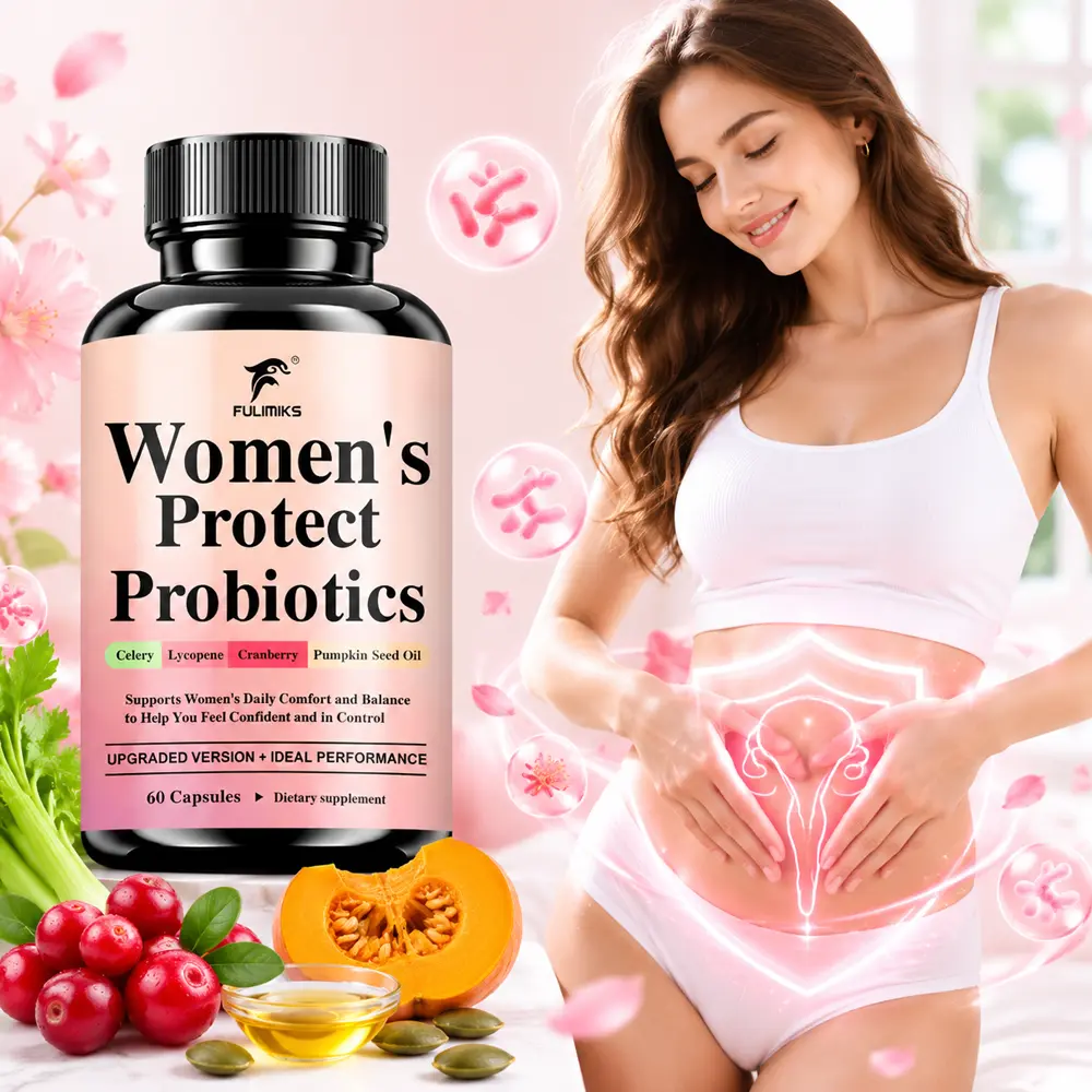 Women’s Protect Probiotics Capsules, Cranberry, Lycopene & Pumpkin Seed Oil Support, Gut Health & Urinary Comfort, Your Daily Balance for Feminine Confidence - Dietary Supplement