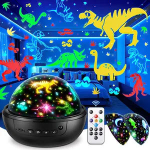 Dinosaur Toys for Kids 3-8| 3D Films &  & 360° Rotate & Timer| Dinosaur Night Light Projector Toys for 2-10 Year Old Boys Room Decor Gift for Boys Jurassic World Jurassic Park Toys