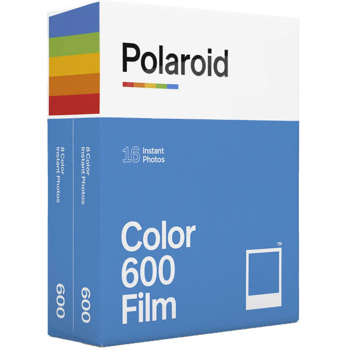 Polaroid Color 600 Vintage Square Instant Film for Cameras - Camera Accessories, 8 Exposures per Pack, 2-Pack