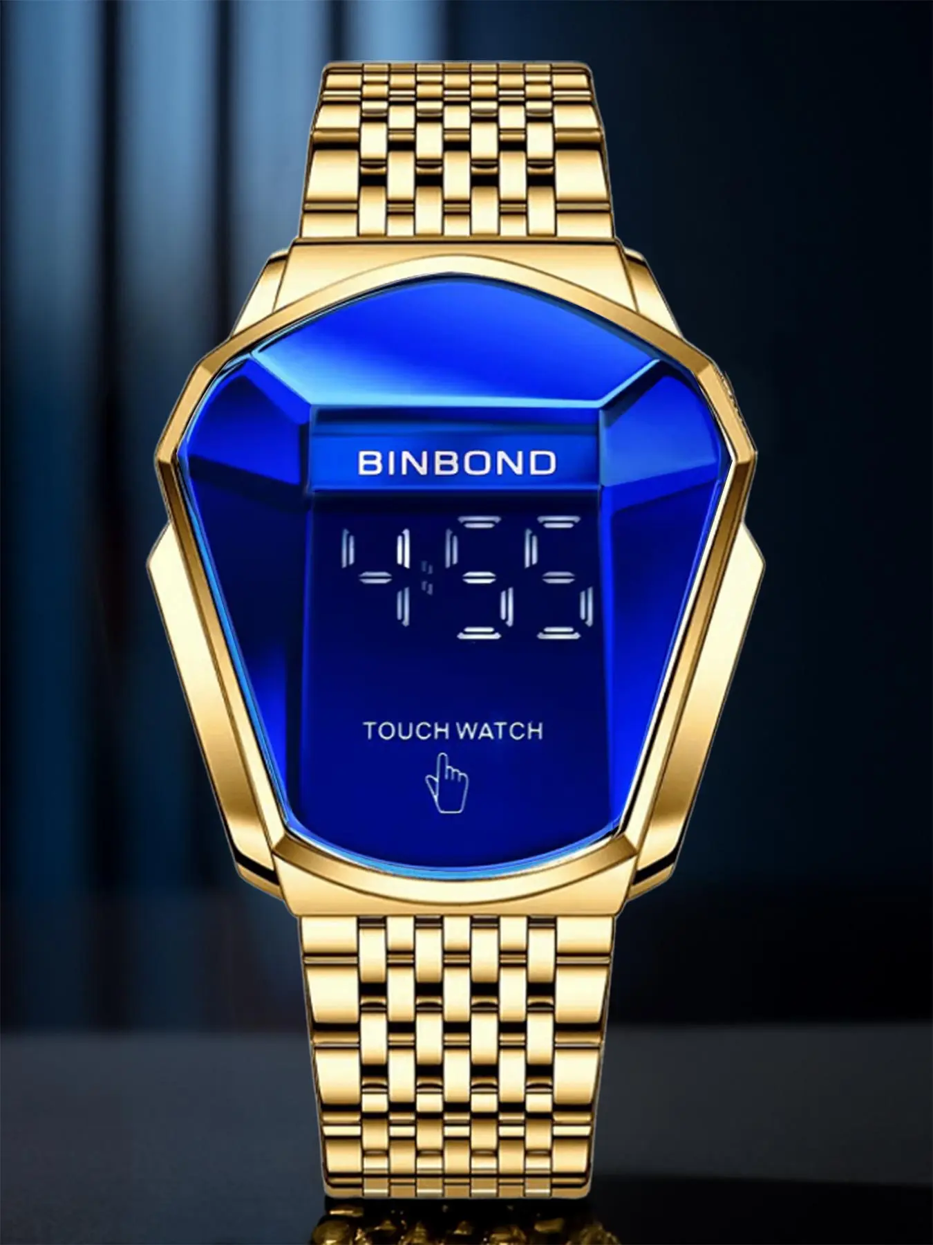A men's fashion personality men's watch trendy large plate watch style locomotive concept watch men's domineering black technology watch Quartz Digital Watch Modern Fashionable Wristwatch Street Trend Watch Fashionable Watches Fashionable Stylish Watch