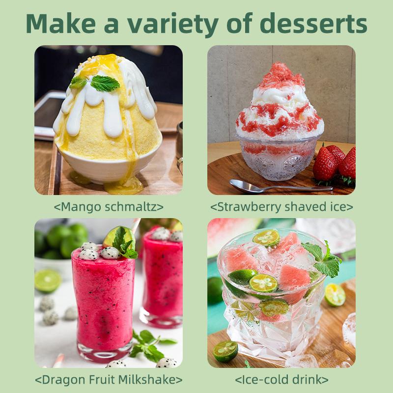 Snow Cone and Shaved Ice Machine: Adjustable 2 Textures Portable Electric, White Powerful Motor Two Position Adjustment, Surprise for Christmas Xams Halloween Party