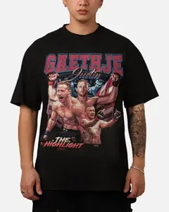 Justin Gaethje Vintage Shirt, Retro UFC Fighter Shirt, MMA Graphic hoodie, unisex sport sweatshirt, Gift for fan, Gift for him and her