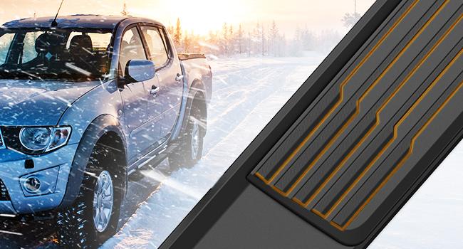 YITAMOTOR 6 Inches Running Boards Compatible with 2019-2025 Chevy Silverado/GMC Sierra 1500 Crew Cab, 2020-2025 2500HD 3500HD Crew Cab, Stainless Steel Side Steps Black Nerf Bars