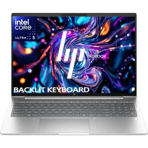 HP Probook 460 G11 16" WUXGA Laptop, Intel Core Ultra 5 125U 12-Core Processor, 8GB/16GB/32GB RAM, 256MB/512MB/1TB/2TB PCIe SSD, Backlit Keyboard, Fingerprint Reader, Ethernet Port, HDMI Port, Windows 11 Pro