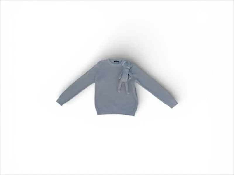 OBJ0029 LV Teddy Bear Knit Sweater