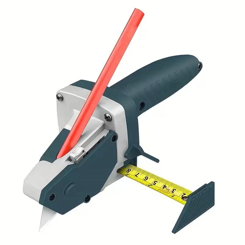 Effortlessly Cut Plasterboard with This Professional Gypsum Board Cutter - Drywall Sheetrock Foam KT Cardboard Cutting Tool- Easy Glide Precision Blade & Tape Measure - Time-Saving for Home DIY & Professional Use