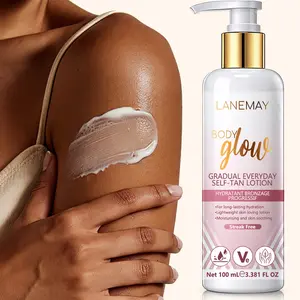 Gradual Self Tanning Body Lotion - Buildable Long-Lasting Gradual Tanning Lotion & Vegan Self Tanner, Lightweight Hydrating Formula, Streak-Free Natural Glow, Cruelty