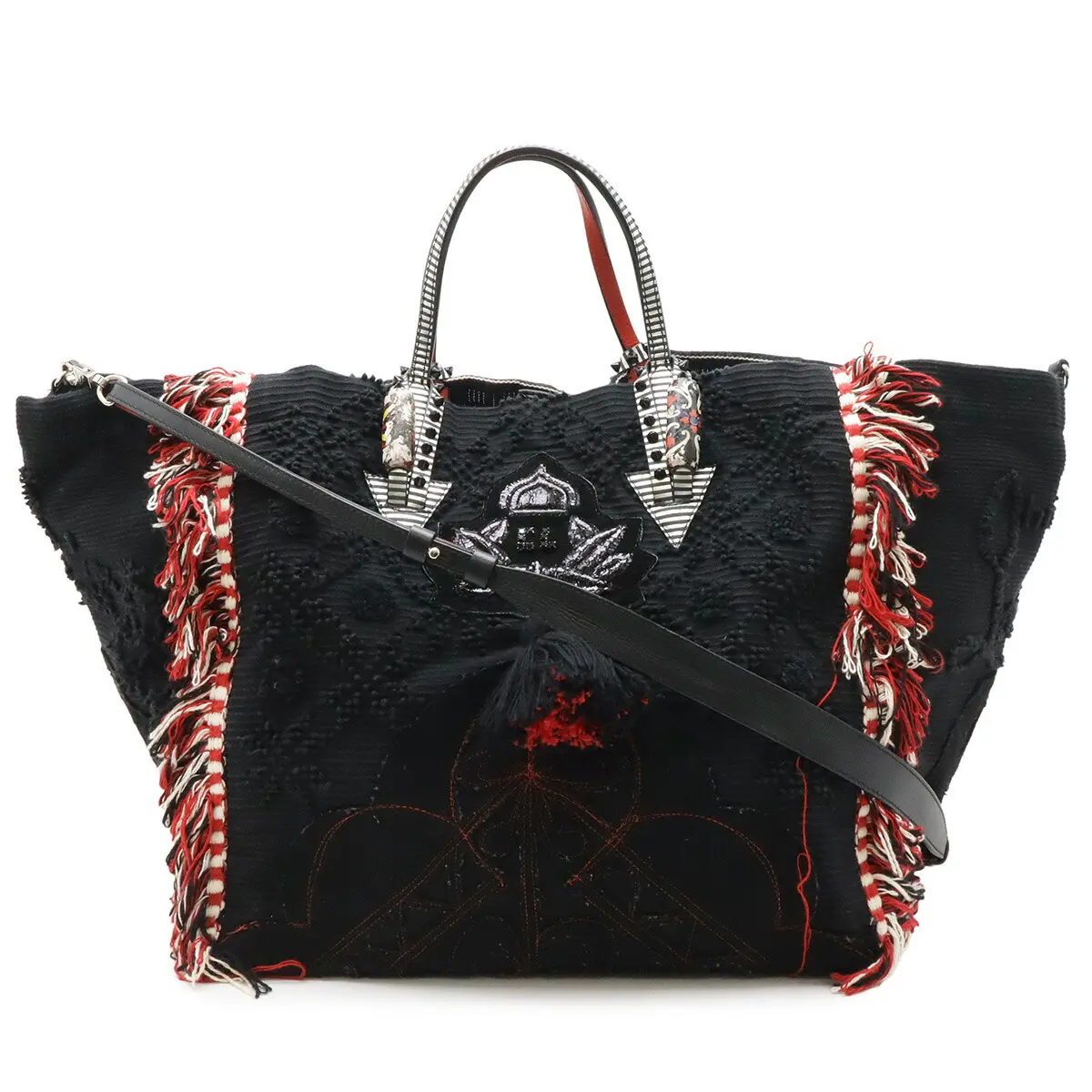 Pre-owned christian louboutin Canvas Tote Bags PORTUGABA Tote Bag