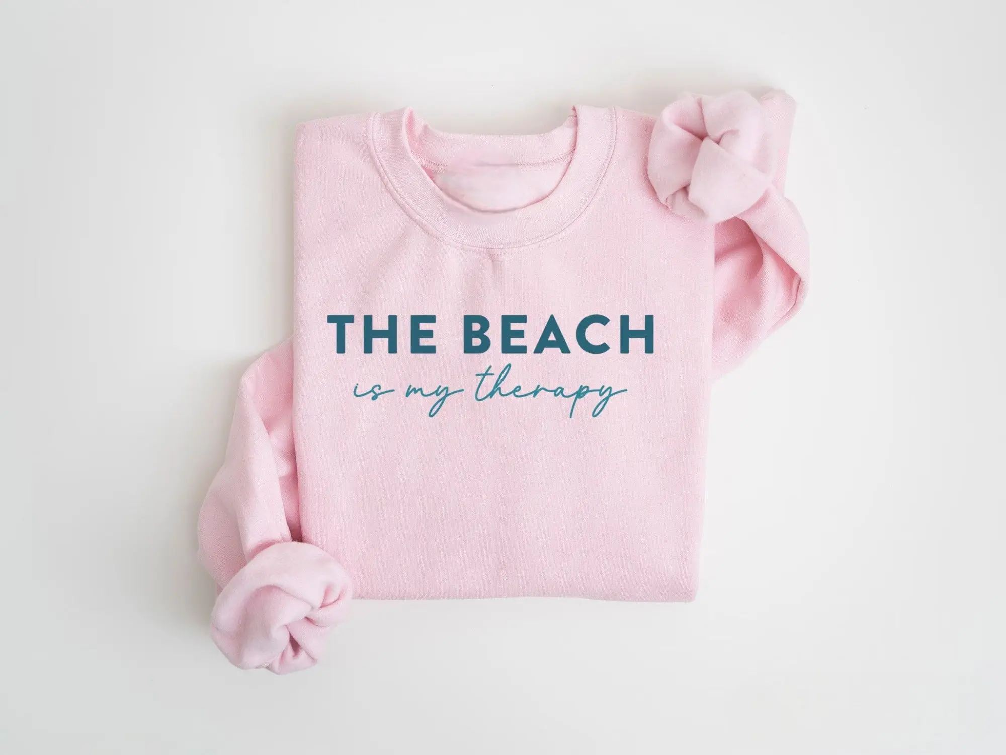 The Beach Is My Therapy Sweatshirt – Beach Sweater, Threapy Shirt, Travel Summer Crewneck, Gift For Girl