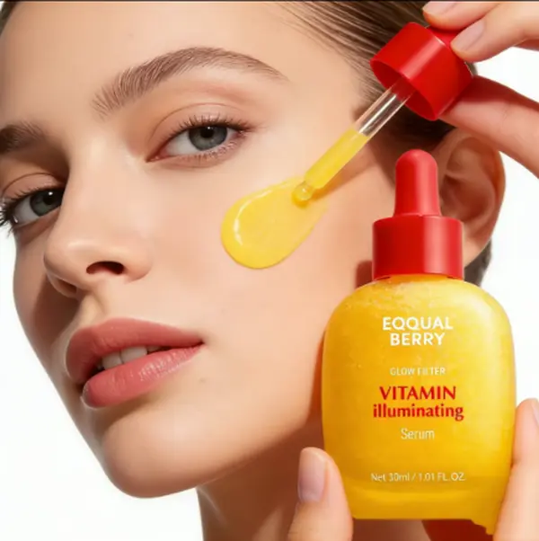 EQQUALBERRY Vitamin lluminating Serum -Brightening Vitamin C Serum withNiacinamide I Strengthens skin barrier IHydrates using Ceramide and HyaluronicAcid, 1.01oz/30ml