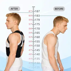 Joja Shapewear Adjustable Posture Corrector Back Brace Shoulder Straightener with Shoulder Support for Back Pain Relief for Men and Women ShoulderTraining Straps SpringStatements
