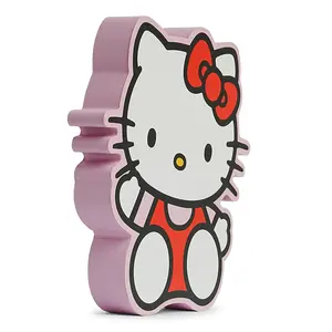 Sanrio Hello Kitty Waving Die-Cut Wooden Wall Art Sign | 8 x 7 Inches