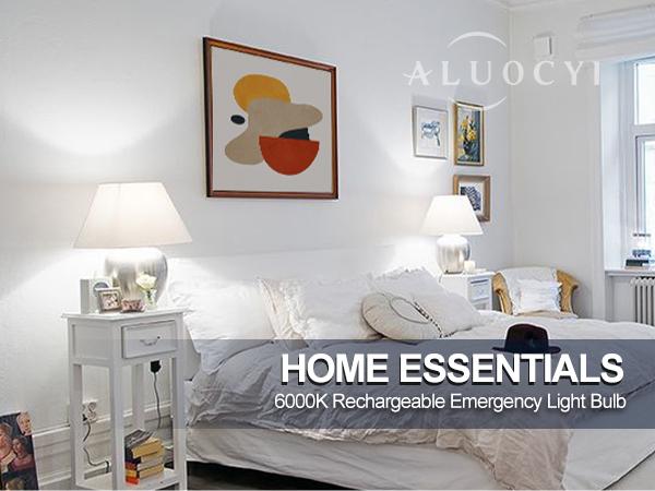 DEBAOBULB Warrenty Brand Cool White 9W 1200mAh Rechargeable LED Light Bulb with Hook for Home Power Failure & Outdoor Use 6000K Energy Efficient Emergency Lighting Outdoorfun