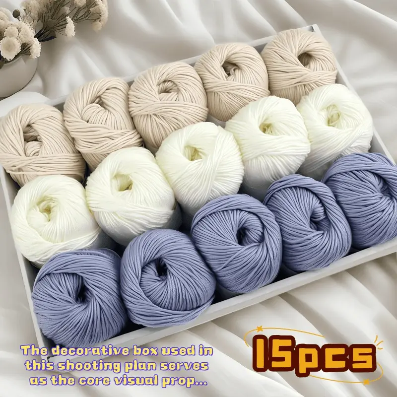 Luxury Silk-Blend Premium Yarn Set, Soft Wool & Alpaca Yarn for Knitting & Crochet, Ideal for Sweaters, Scarves & Hats, Multiple Colors Available