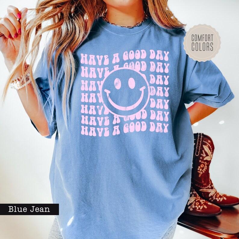 Comfort Colors Preppy Aesthetic Graphic T-Shirt for Girls, Trendy Cute Shirt for Teen Girls, Summer Vacation Outfit Tee, Stylish Preppy Top for Women