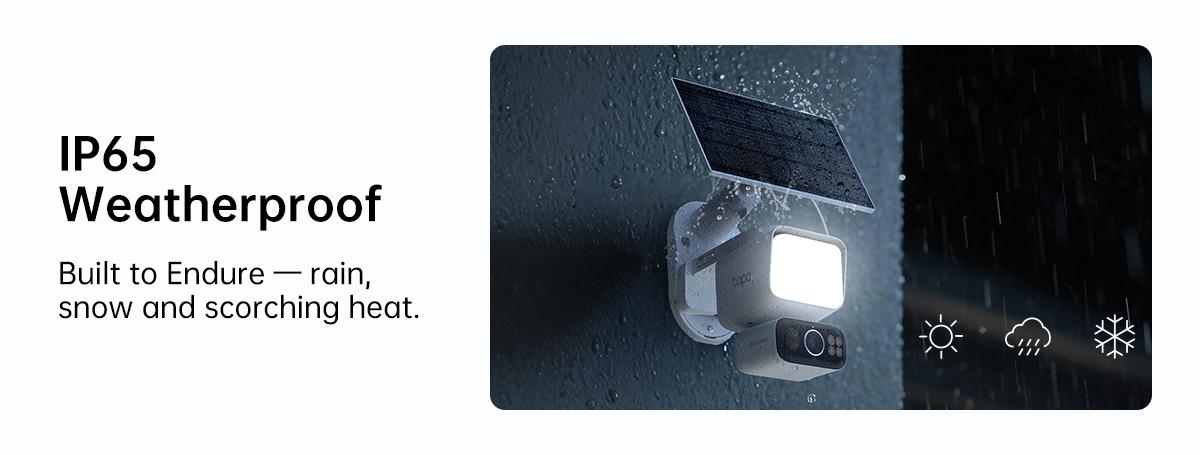TP-Link & Tapo C615F Kit Solar Dimmable Floodlight 360° Pan/Tilt Security Camera Kit,2K 3MP  360° AI Tracking  Outdoor Wireless w/Solar Panel  Free Person/Vehicle Detection  Hack-Proof Security | Alexa & Google Home