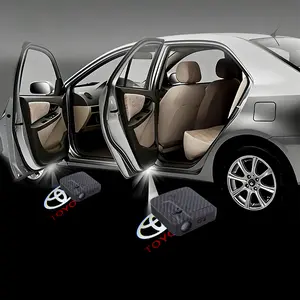 2-piece set, suitable for Toyota models, LED car door welcome projection lights, car decorative lights, car spotlights, car searchlights, car accessories