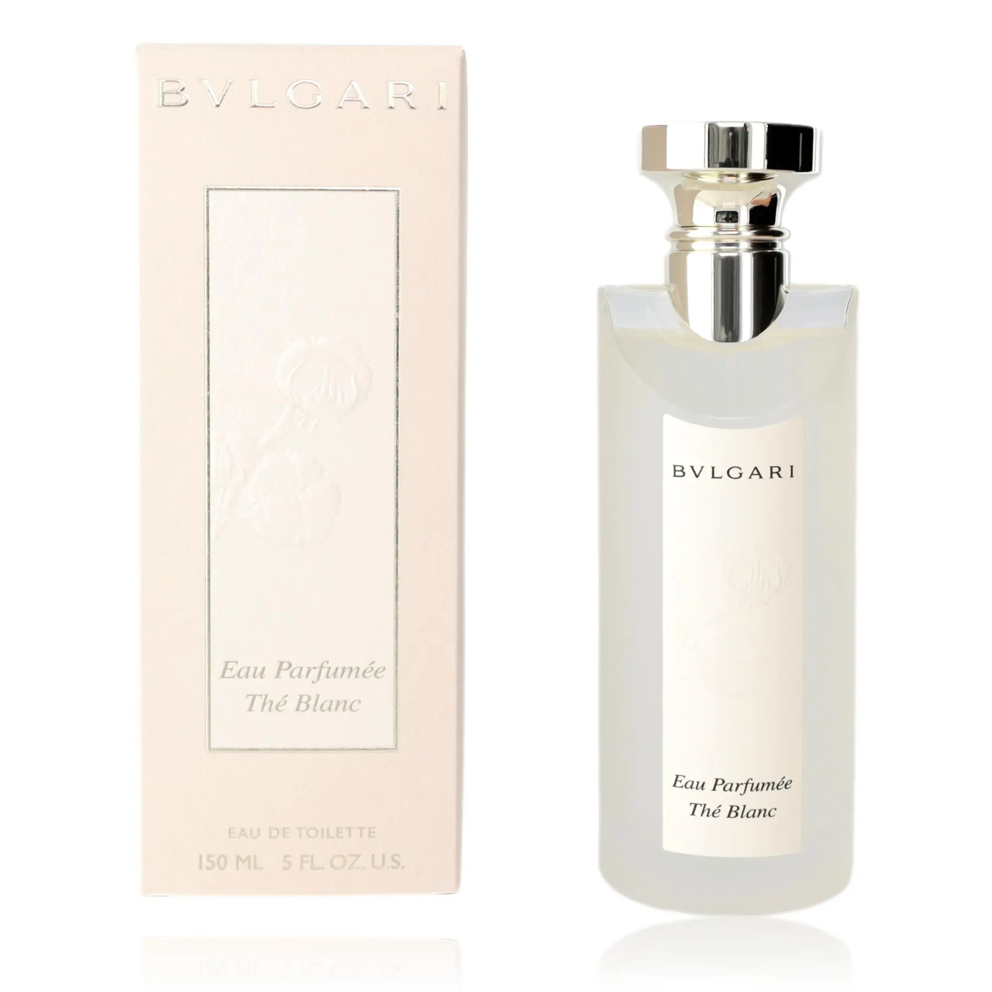 Bvlgari Eau Parfumee The Blanc Unisex Aromatic Scent Citrus Floral Green Tea 5 oz EDT Spray Bottle