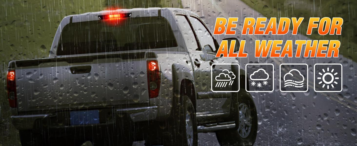 Nilight Third Brake Light Tail High Mount 3rd Stop Cargo Reverse LED Lights Smoked Lens Compatible with Chevy Colorado and GMC Canyon 2004 2005 2006 2007 2008 2009 2010 2011 2012 Pickup Truck