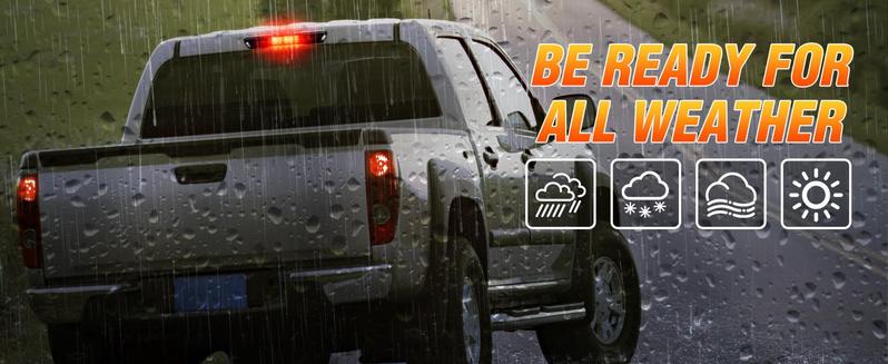 Nilight Third Brake Light Tail High Mount 3rd Stop Cargo Reverse LED Lights Smoked Lens Compatible with Chevy Colorado and GMC Canyon 2004 2005 2006 2007 2008 2009 2010 2011 2012 Pickup Truck