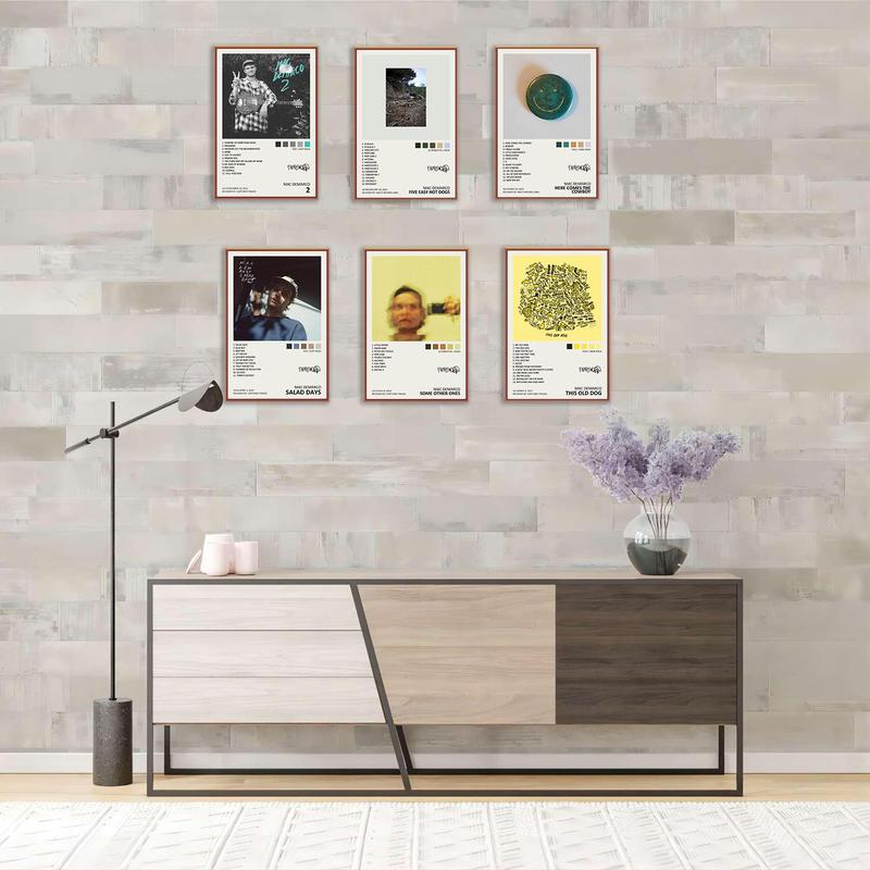 Mac Poster Demarco Music Album Cover Signed Limited Canvas Poster Set of 6 Unframed 8inx12in 20x30cm Artwork for Wall Decor