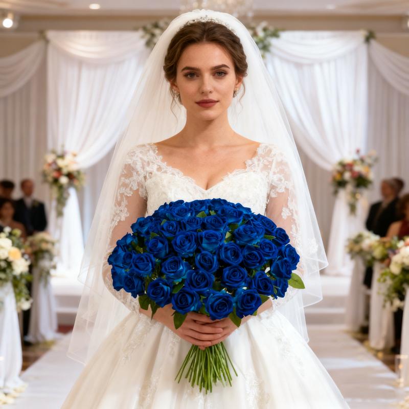 YBLIOUKE 10/20/50 pcs Artificial Rose Howers LongStem Fake Silk Roses for DIY WeddingBouquet Table Centerpiece HomeDecor  Realistic Faux Flowers for Decoration, Suitable for Valentine’s Day, Mother’s Day, Halloween, Christmas, Floral Arrangements