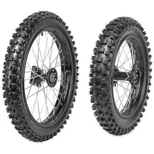17" Front and 14" Rear Wheel Combo Set with 70/100-17 Tire and 90/100-14 Tire and Rim 15mm Bearing for Dirt Pit Bike Taotao Apollo Coolster SSR 110cc 125cc 140cc 150cc 160cc Off road Motocross