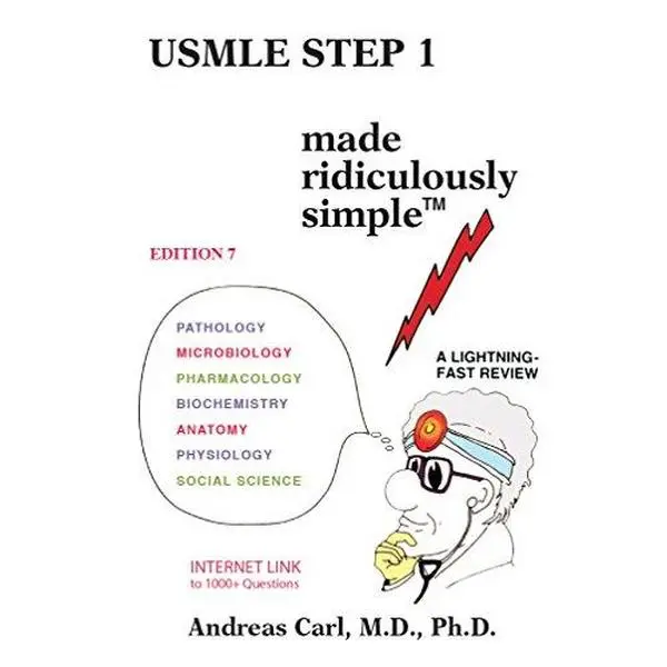 USED-USMLE Step 1 Made Ridiculously Simple by Carl, Andreas (Paperback ...