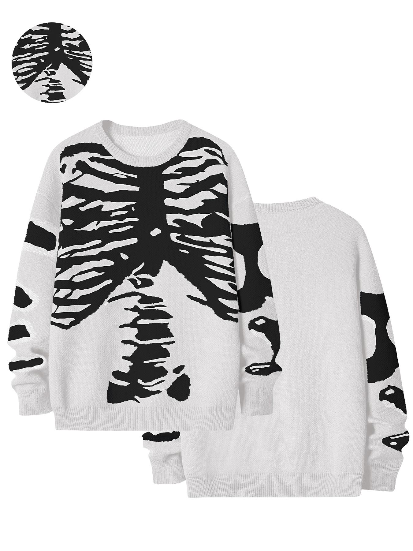 2026 #SummerVibes Jacquard Contrast Color Vintage Knit Sweater Unisex Autumn Winter Crew Neck Elegant Sports Design Sweater Casual Long Sleeve Crewneck Knitwear Tops