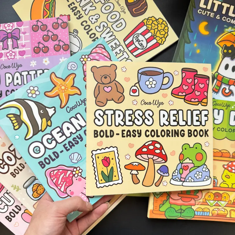 Super Cute Coloring Book for Adults & Teens: 40-52 Hand-Drawn Pages of Creative Fun | High-Quality Artistic Escape Illustrations Relaxation