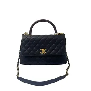 Pre-owned CHANEL france Crossbody Bags h5 black gold caviar medium coco handle handbag crossbody bag hz62362