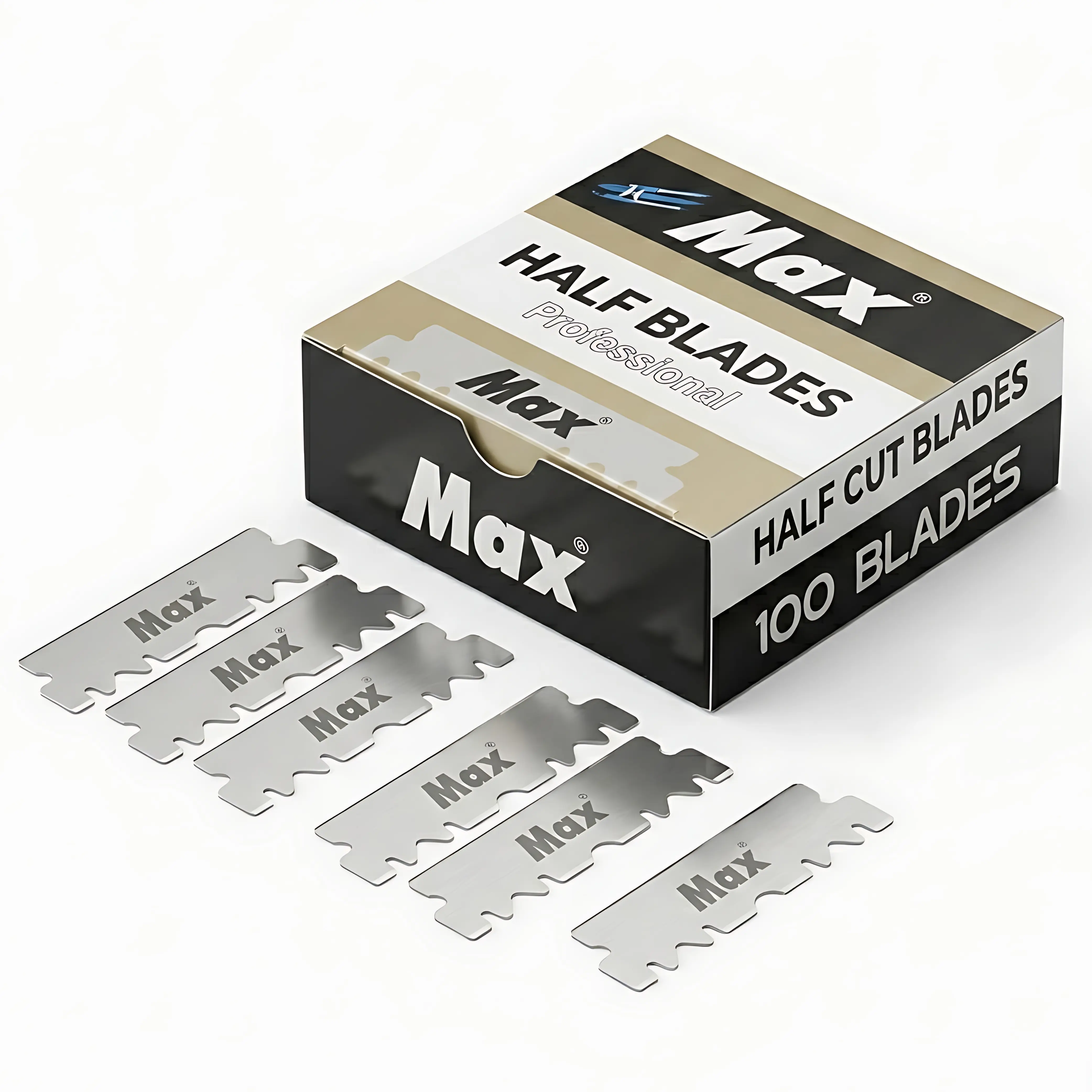 100 Pieces Single Edge Disposable 4.4cm Blades for Barber Razors Grooming Professional & Personal Use