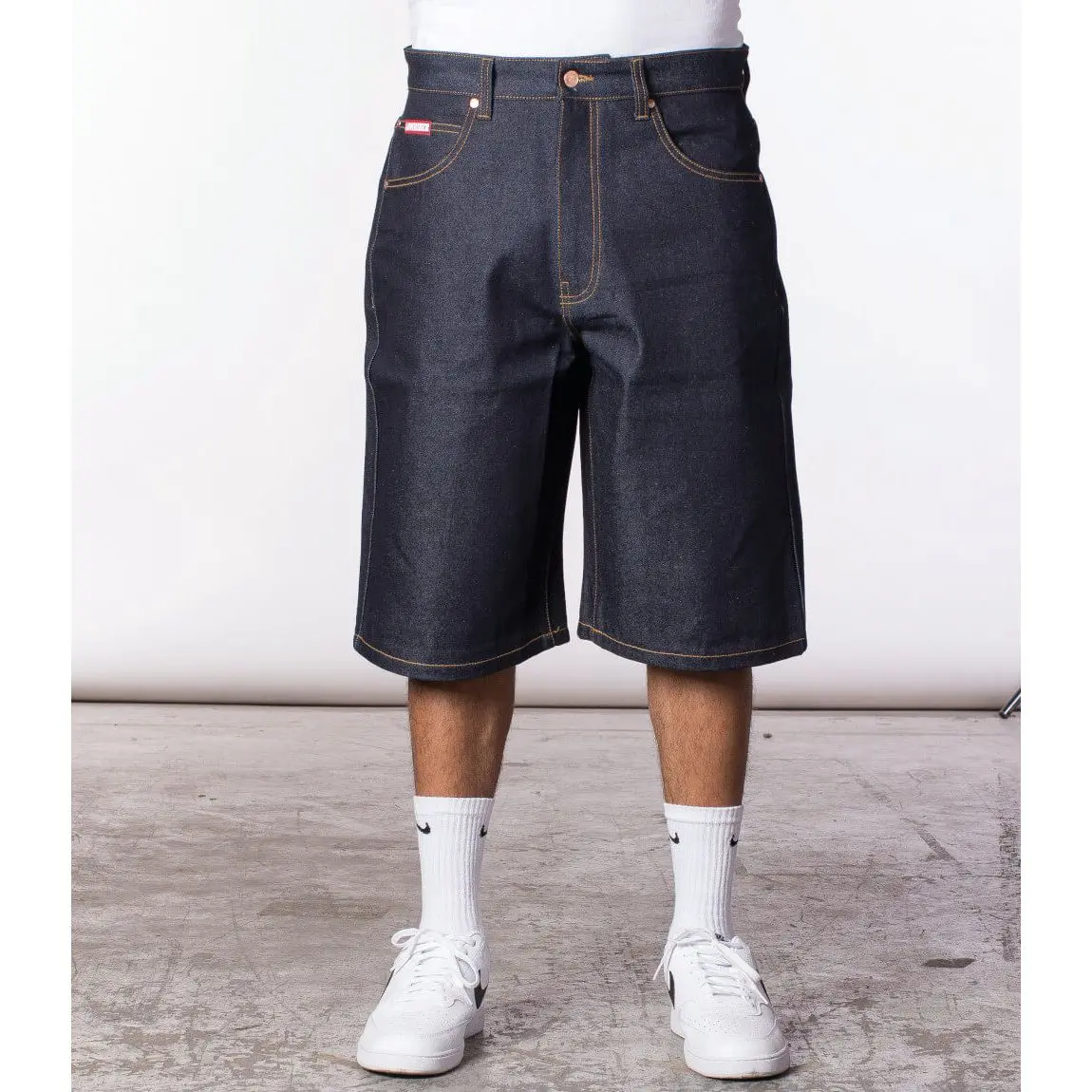 Lowrider Classic Relax Fit Denim Shorts sophisticated lightweight go to wardrobe staple essential chic look figure flattering polished viral style year round put together all day comfort versatile