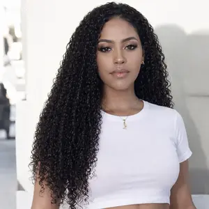 VOSILK Water Wave Half Wig 3 in 1 Drawstring Seamless Flip Over With Adjustable String Invisible Hairline Headband Wig Beginner Friendly Glueless Wig for Women for Daily Party