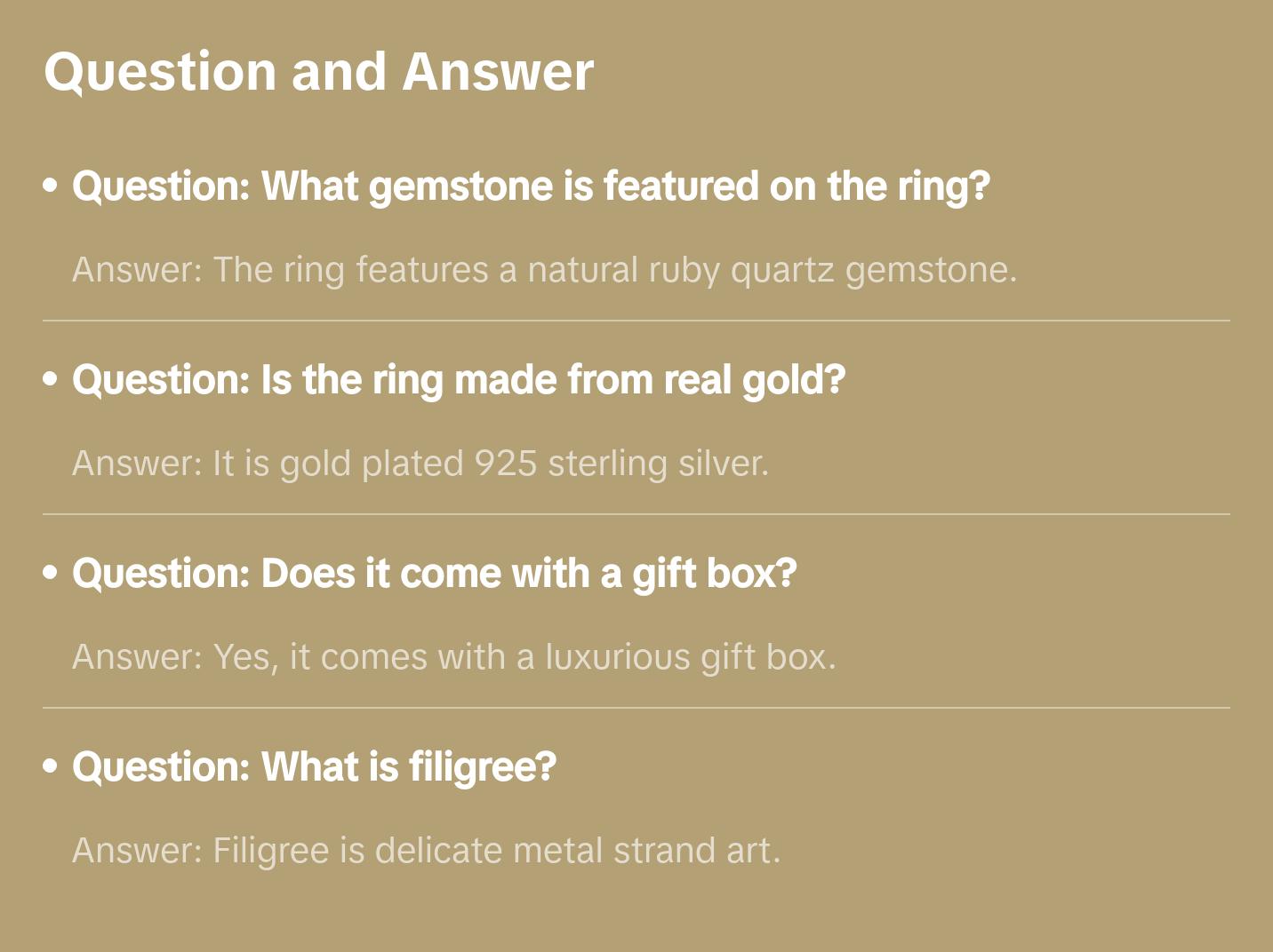 Double Heart Detailed Ruby Gemstone Filigree Art Gold Plated Sterling Silver Women Statement Ring