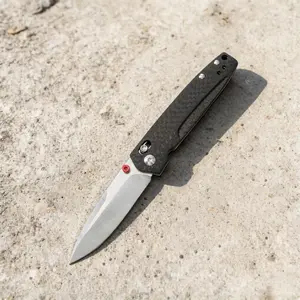 1pc 485 folding knife, carbon fiber handle, compact and portable pocket knife, pocket knife, essential daily tool for men, gifts for men and women