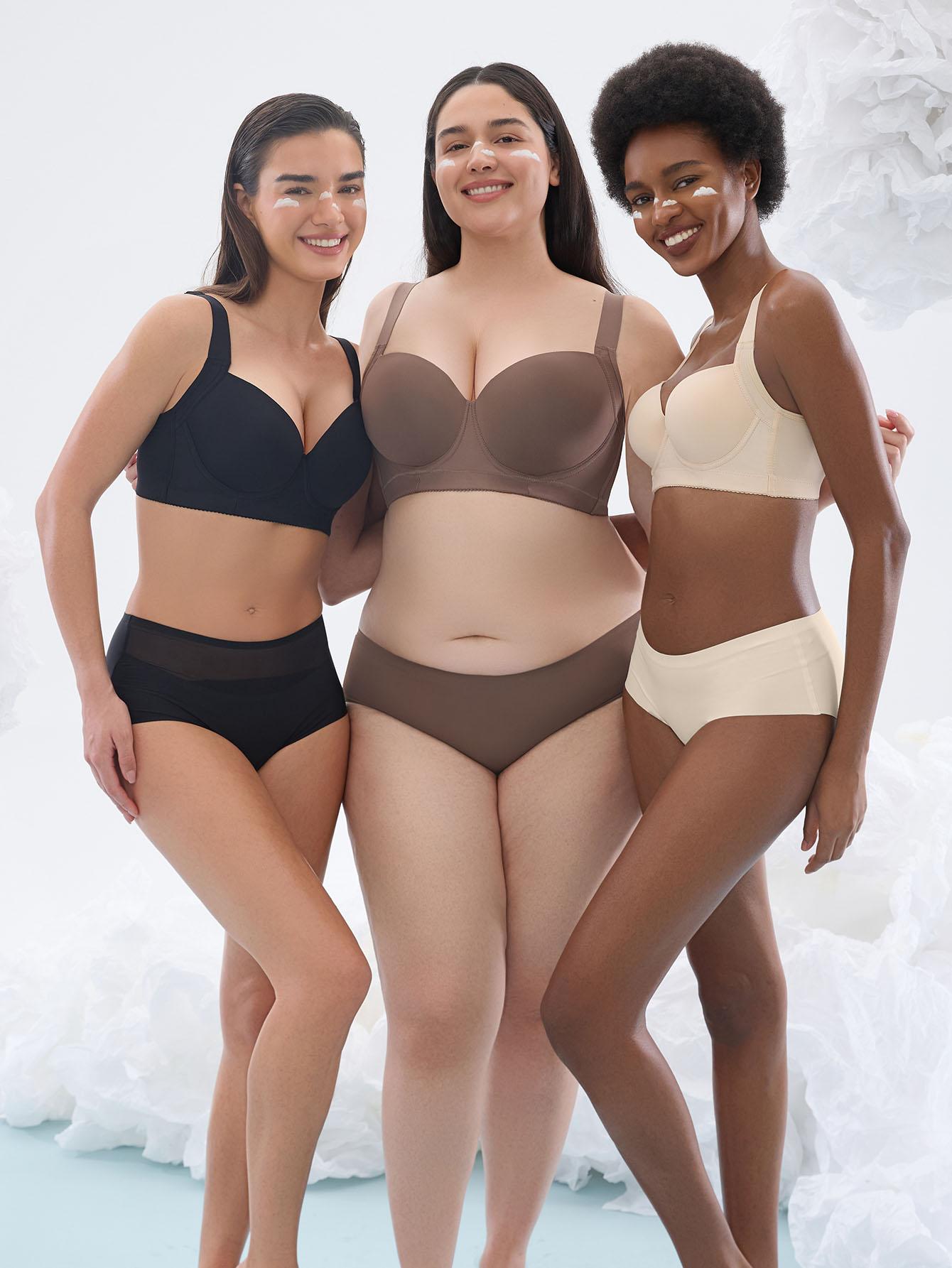 Mimilemon 3PCS Cozy seamless bra  push-up Full coverage bra for women everyday Comfort  full cup bra Seamless Tshirt Bras Sports Bra Bralette Basic Comfortable Fit Womenswear Everyday  TikTokShopBlackFriday Close comfortable Bra