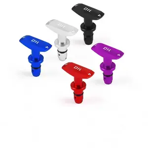 Car Oil Dipstick Pull Handle, Universal Aluminum Billet Engine Oil Pull Handle, Replacement for Ford Mustang GT V8 GT500 1999-2011, Suitable for Most American V8 Engines, Mechanic Tools