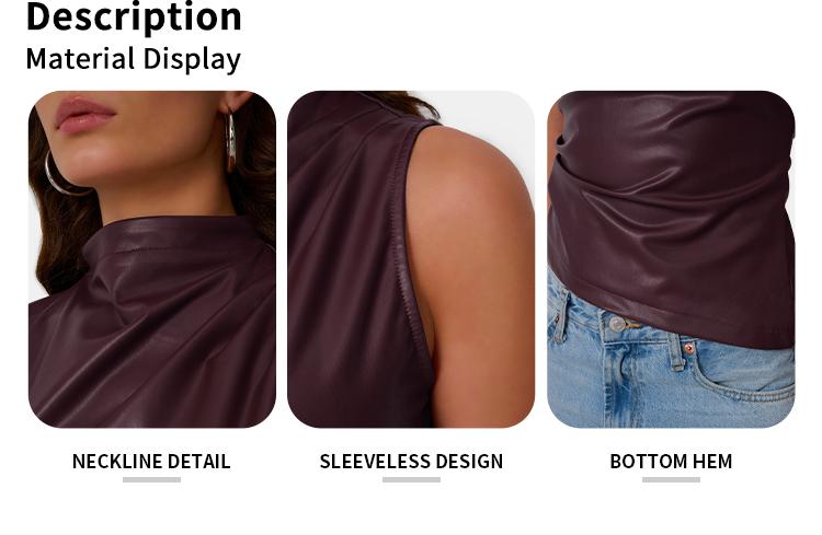 Trendy Queen Chic Leather Vest - Edgy & Versatile-Perfect for Cool Girls