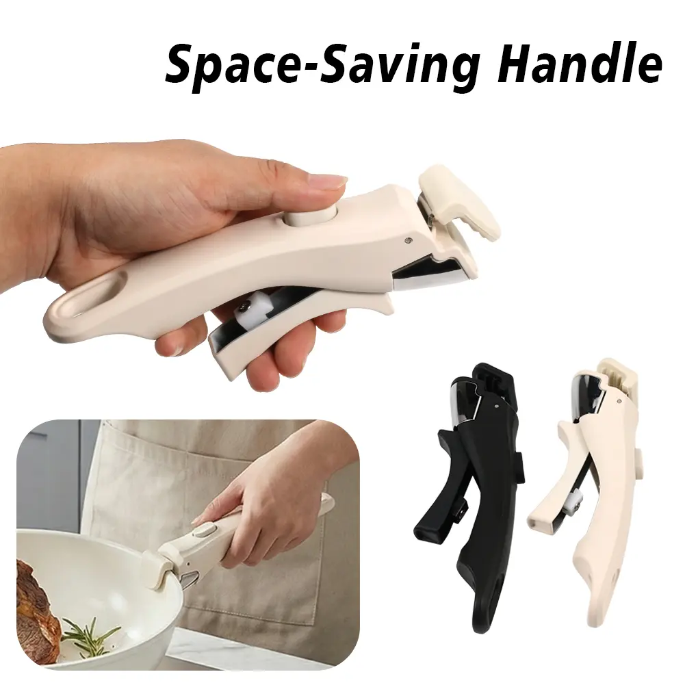 Removable Universal Pot-Pan Handle, Detachable Kitchen Utensils Replacement Gripper, Durable for Home Cooking Use