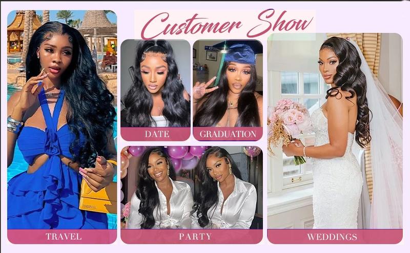 40Inch 13x4 Body Wave Lace Front Wigs Human Hair Pre Plucked 13x4 Frontal Wigs Human Hair HD Lace Body Wave Wig 100% Human Hair Wigs For Women 180% Density