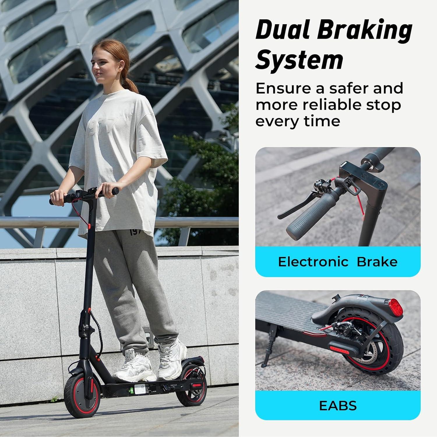 【New Year Sale】Electric Scooters for Commuting,  28MPH/21MPH Max Speed,1000W/500W/350W Motor, 37/35 Miles Max Range,  with Dual Suspensions & Braking Foldable Commuter E-Scooter for Adults/Teens SpringStatements