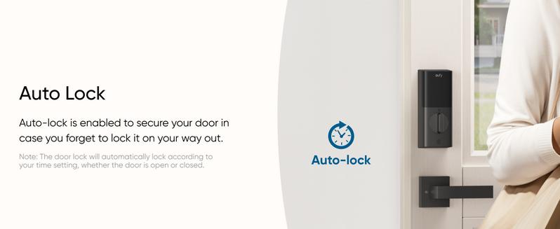 eufy Security Smart Lock C30, Keyless Entry, Built-in WiFi Deadbolt for Front Door, No Bridge Required, Easy Installation, App Remote Control, Auto Lock｜Spingtok