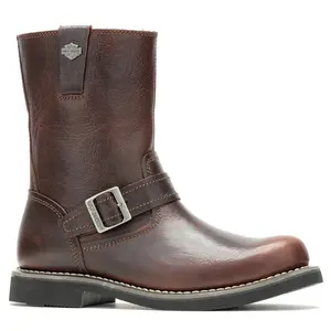 Harley-Davidson Footwear Mens Dallam 8 Inch Engineer Motorcycle Casual Boots Ankle - Brown