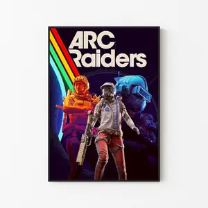 [Gaming Collection - Sale Up To 40%] [Unframe] Arc Raiders Game Cover Art Poster, Tactical Sci-Fi Shooter Wall Art, Gaming Room Decor, Epic Action Artwork, FPS Fan Gift