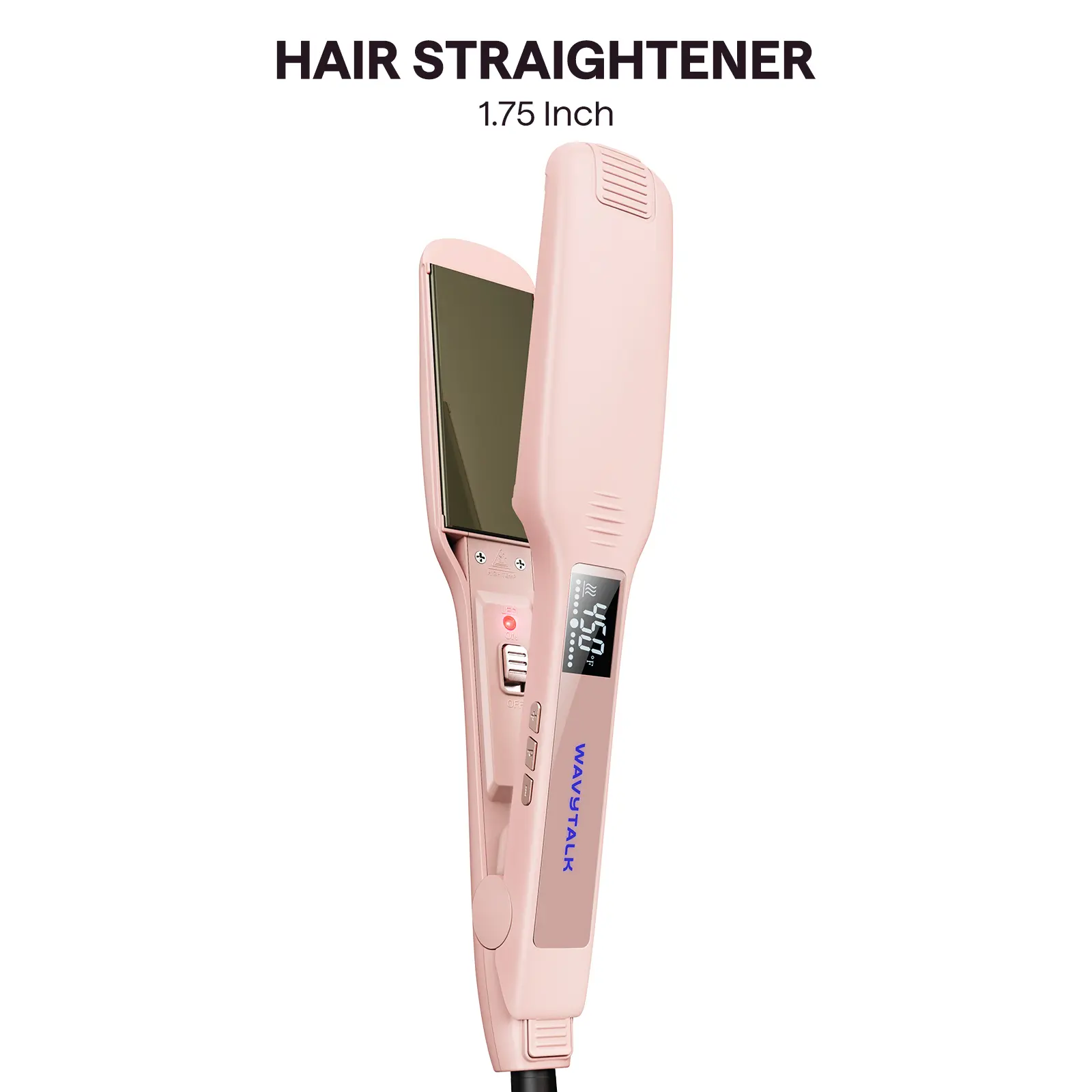 Wavytalk 1.75 in Smoothing Straightener, US Plug Hair Tool for Effortless Silky Straight Results